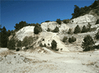 Inside a Sandhills sand quarry