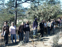 College field class in the Sandhills